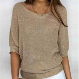 Lekki damski sweter o luźnym kroju