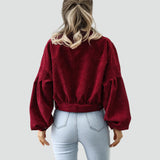 Sztruksowa kurtka koszulowa oversize