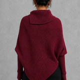 Sweter damski oversize z wysokim kołnierzem