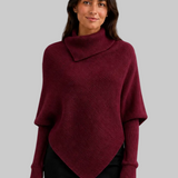 Sweter damski oversize z wysokim kołnierzem