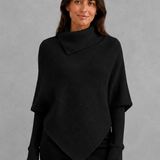 Sweter damski oversize z wysokim kołnierzem