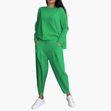 Zestaw damski z bluzką oversize