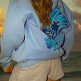 Bluza damska z kapturem i haftem surf