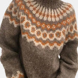 Sweter damski w skandynawskim wzorze