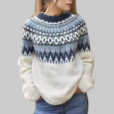 Sweter damski z wzorem Fairman