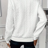 Sweter damski z dzianiny warkoczowej z zamkiem